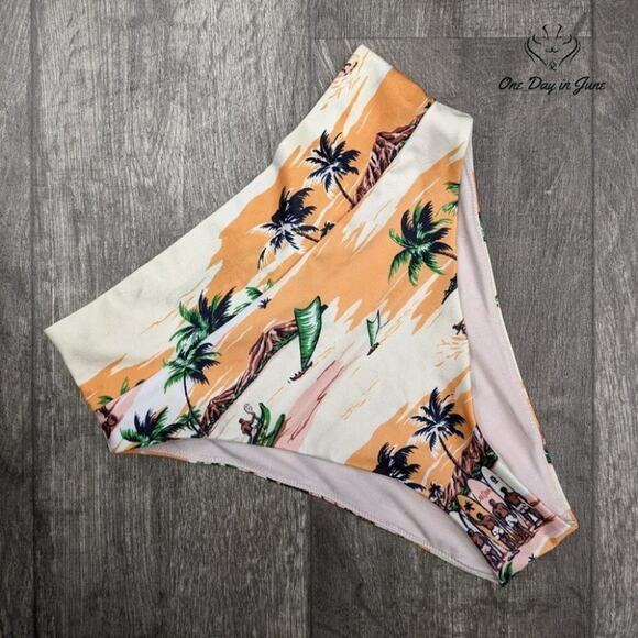 American Eagle Outfitters Aerie High Cut Cheeky Bikini Bottom Size S - Picture 1 of 3